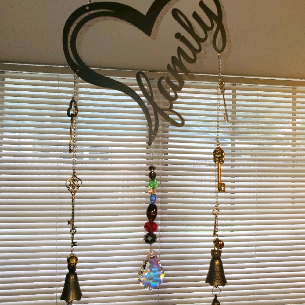 Heart Family Suncatcher /Wall Art